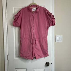 Pistola Denim Women's Meg Romper, Flamingo, Pink, XS : Clothing, Shoes & Jewelry